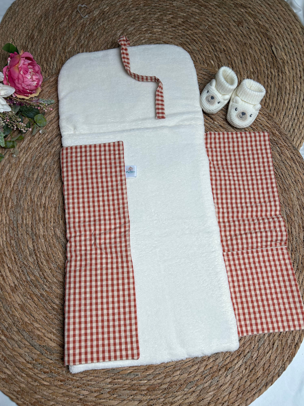 Tapis à Langer Nomade Vichy Terracotta – Image 3