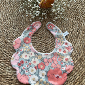 Bavoir Festonné Suzanna Rose
