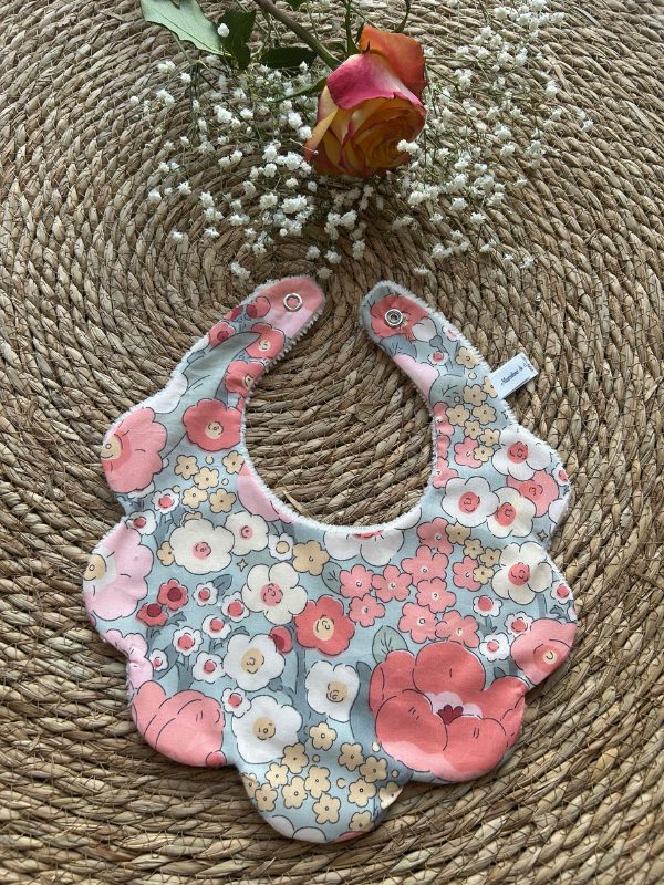 Bavoir Festonné Suzanna Rose