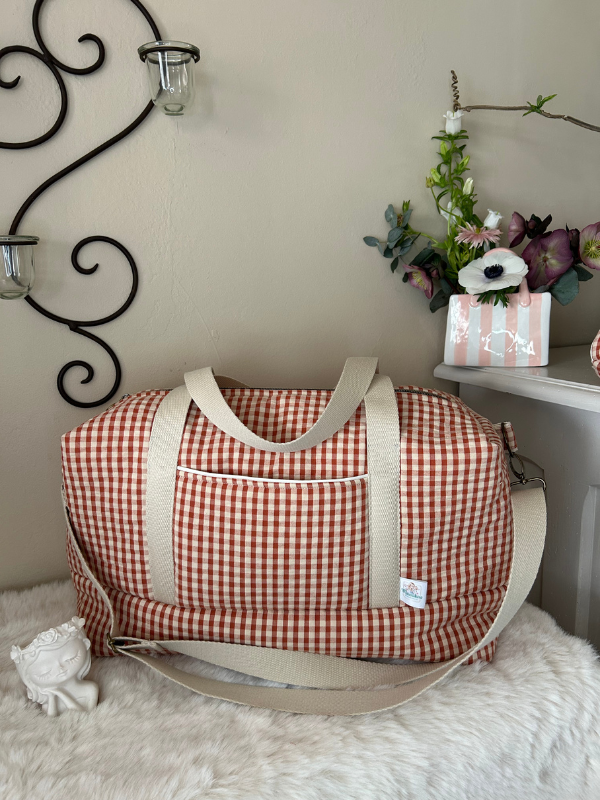 Sac à Langer Vichy Terracotta