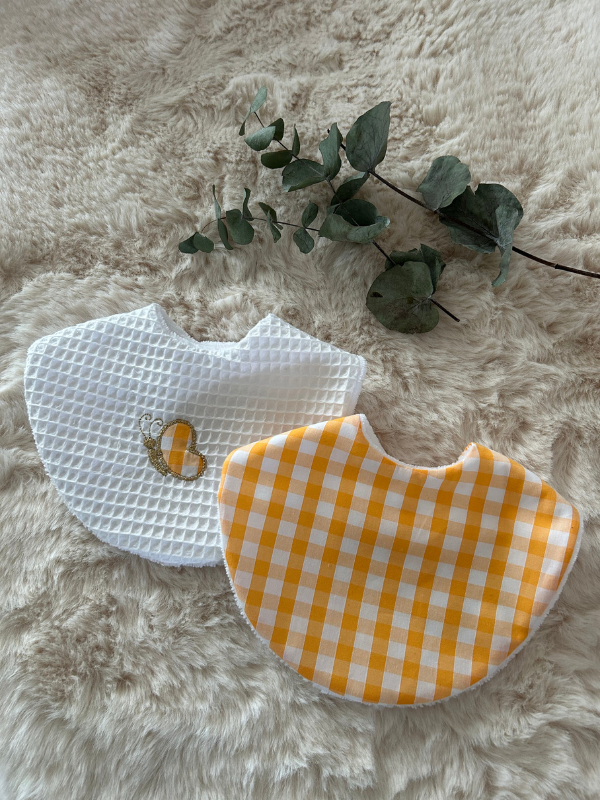 Bavoirs Vichy Jaune