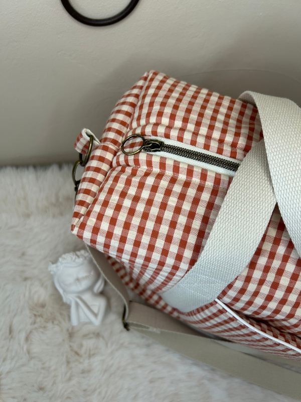 Sac à Langer Vichy Terracotta – Image 2