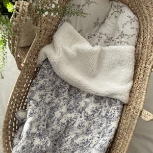 Couverture Double Gaze Jouy Bleu